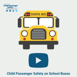 This is a social media title. A school bus is pictured along with a YouTube icon, the purpose to promote videos on the National CPS school base safety playlist.