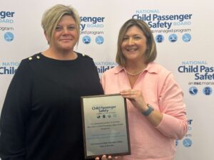 This is a photo of Vickie Killough and Beverly Hopps, leads instructors with 2024 Team of the Year Safe Kids Western North Carolina.