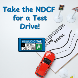 This is a graphic illustration: Take the National Digital Car Seat Check Form for a test drive.