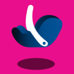 App icon for Car Seat Education with infant carrier on a bright pink background